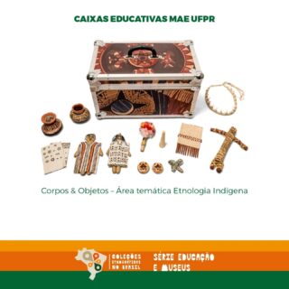 🟠 CAIXAS EDUCATIVAS MAE UFPR

As Caixas Didáticas foram desenvolvidas pelo MAE em 2008 como um material lúdico-pedagógico, com o objetivo de democratizar o acesso ao nosso acervo; garantir a acessibilidade, uma vez que as peças são manipuláveis, e também uma forma de levar o museu para além de seus muros, atingindo mais pessoas do que público frequentador do MAE.
 
Cada Caixa Didática é elaborada seguindo um tema, tratado num texto de apoio que o professor pode utilizar para conduzir a apresentação da caixa. Além do texto de apoio, a caixa contém um catálogo das peças apresentadas bem como algumas propostas de atividade para os alunos. Desta forma, o professor pode escolher aquela que mais se encaixa aos seus objetivos de aprendizagem e ao perfil de seus alunos.Saiba mais: https://mae.ufpr.br/category/portfolio/educativo/caixas-didaticas/